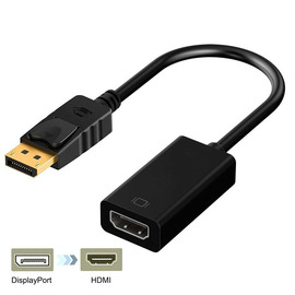 DP TO HDMI转接线 电视转笔记本电脑显示器转换器 DP转HDMI连接线