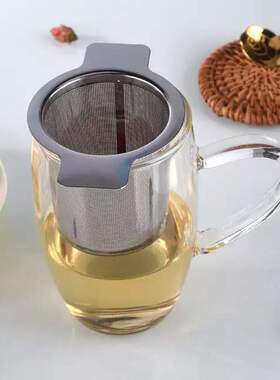Tea Mesh Metal Infuser Strainer Tea Leaf Filter with Cover F