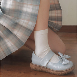 一期一会日系少女jk袜子，春秋小腿袜，全棉学生中筒袜制服过膝袜