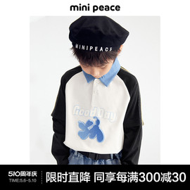 minipeace太平鸟童装男童长袖t恤儿童上衣内搭春装polo衫潮酷