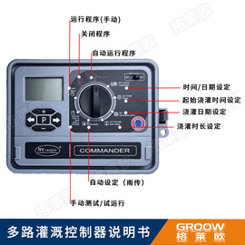 多路灌溉控制器智能电子定时给水灌溉园林灌溉