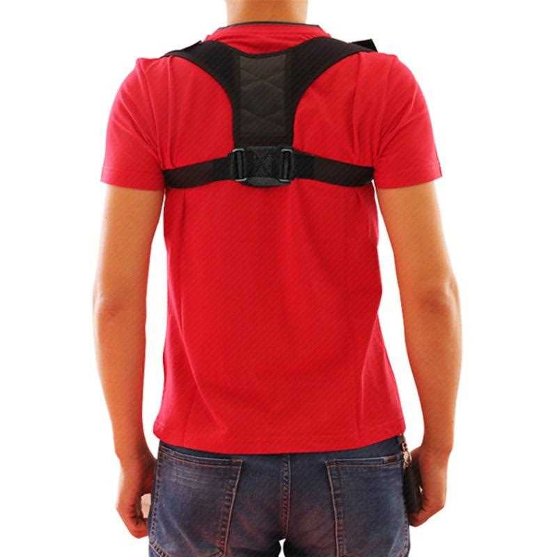 back with correct black hunchback posture orthopaedic