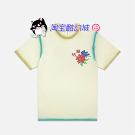 冠希出品clot24ssenamelbutterflyprint龙纹，蝴蝶花卉t恤短袖