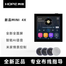 hope向往mini4x接入米家智能背景音乐86型，吸顶音响控制主机