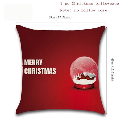 christmas home decoration cushion pillow case santa claus ch