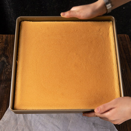 烤盘蛋糕卷模具美涤28×28瑞士卷烤箱专用家用长方形不粘烤盘