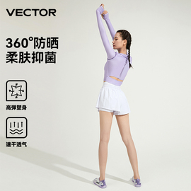 vector玩可拓潜水服女防晒速干裤分体式水母衣，冲浪长袖泳衣泳裤