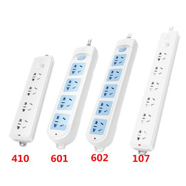 公牛插座410/601/602/107插排插板接线板拖线板1.8/3/5米单排家用