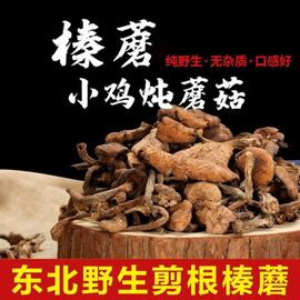 东北野生榛蘑干货白山土特产榛蘑东北榛蘑丁农家(丁，农家)小鸡炖蘑菇专用