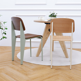 北欧设计师餐椅，复古实木椅子中古餐桌椅，靠背椅家用餐厅家居凳子