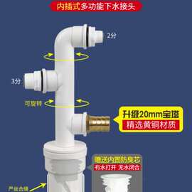 厨房下水管三通洗碗机净水器前置排水管接口洗衣烘干软水机下水器