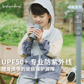 小新贝塔-UPF50+！『小波浪』24春夏复古拼色儿童防晒衫皮肤衣