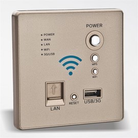 墙壁嵌入式wifi无线穿墙路由器电脑，ap3g上网卡带usb充电插座