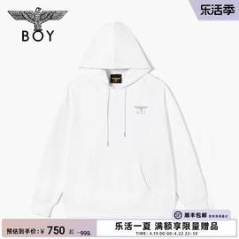 极寒王座BOYLONDON秋季情侣款长袖老鹰刺绣连帽卫衣N04007