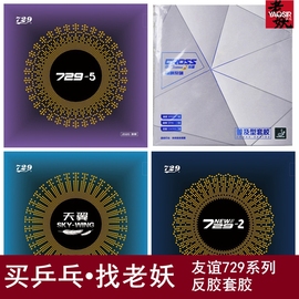 友谊729粘性729-2套胶天翼反胶729-5乒乓球拍胶皮乒乓球胶皮