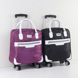 手提旅行包男女拉杆包轻便小登机箱，折叠旅游袋包防水万向轮行李包