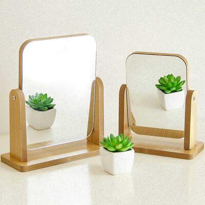 wooden mirror make-up mirror girls dormitory student