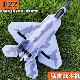 F22航模遥控飞机战斗机电动泡沫可飞机儿童玩具无人固定翼滑翔机