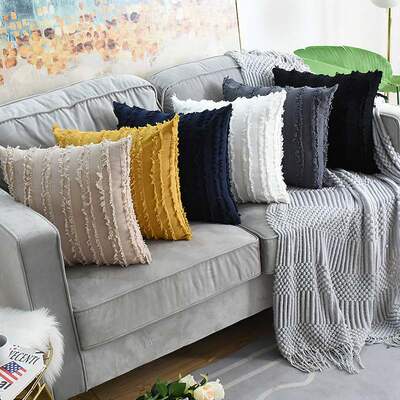 Cotton linen pillowcase sofa cushion pillowcase cover