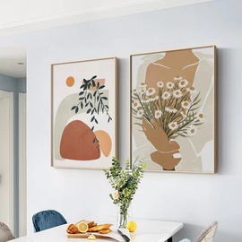 客厅装饰画三联挂画带框墙上北欧ins风格现代简约卧室床头壁画