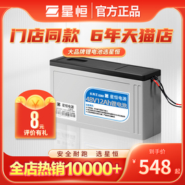 星恒锂电池xh48v12ah绿源，爱玛雅迪捷安特电动车dz48n锂电池48v