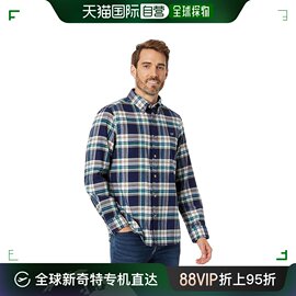 香港直邮潮奢 Vineyard Vines 男士 法兰绒格子鲸鱼衬衫