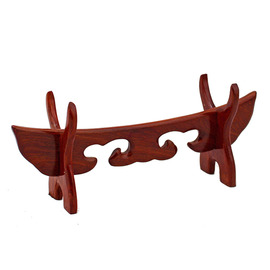 红木象牙架架宝架如意托架牛角摆件架托底座红木雕工艺品架子