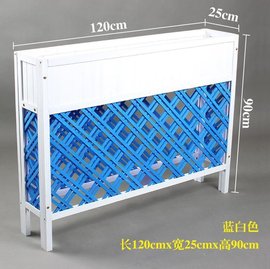 促品防腐木栅栏花盆室外木花，箱花槽花架子隔断网格，户外实木餐厅围