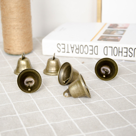 日式diy手工风铃材料配件，创意38mm古铜色复古铃铛宠物装饰品挂件