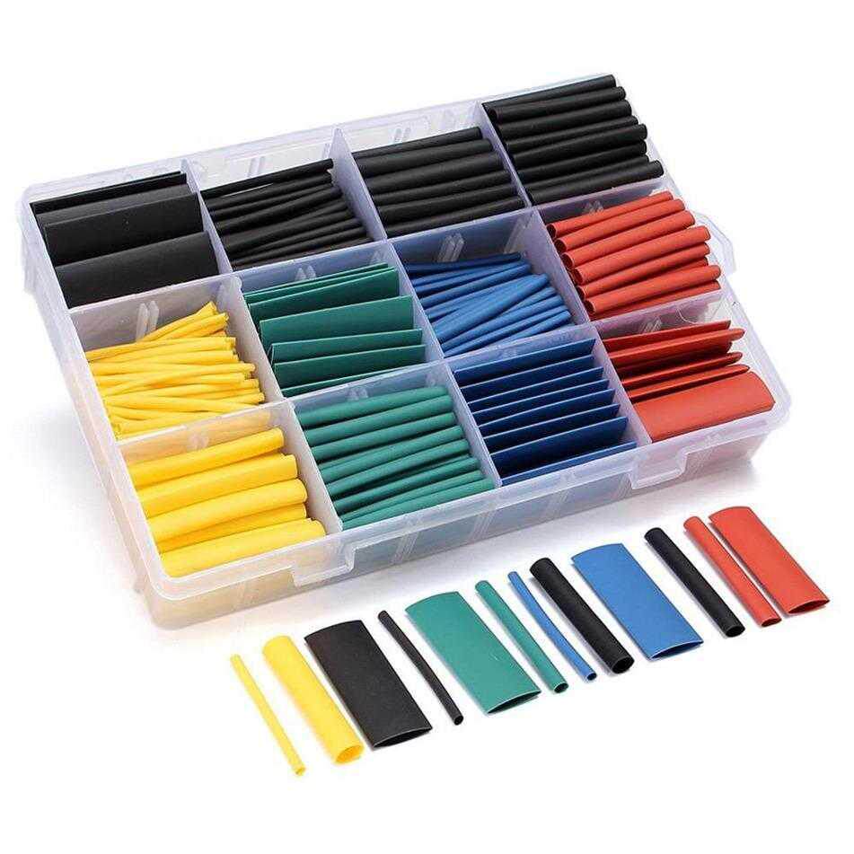 530pcs Heat Shrink Wire Wrap Cable Sleeve Tubing Sets Electr - 实物图