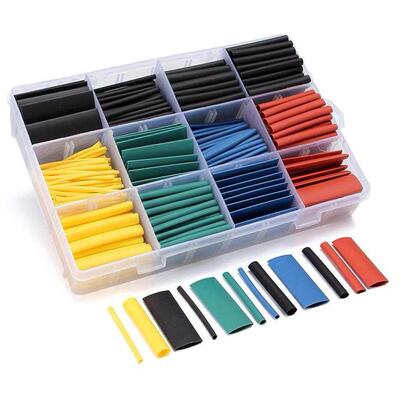 530pcs Heat Shrink Wire Wrap Cable Sleeve Tubing Sets Electr