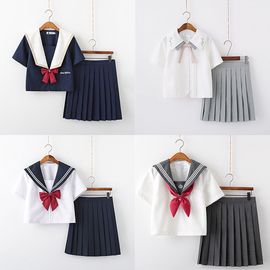 正版jk制服套装夏装原创水手服，儿童女学生学院，风日系校服裙子全套