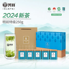 2024年春茶上市芳羽安吉白茶礼盒装明前特级送礼正宗高档珍稀茶叶