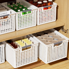 零食杂物收纳筐玩具整理箱家用储物塑料框厨房，橱柜篮子桌面置物盒