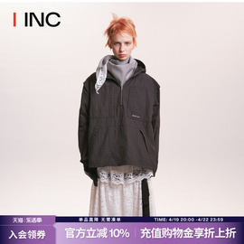 MARCHEN 设计师品牌IINC 秋冬款 格纹工装连帽衫外套