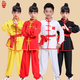 儿童武术练功服少儿功夫训练服中国风，演出服男女童，太极表演衣服装