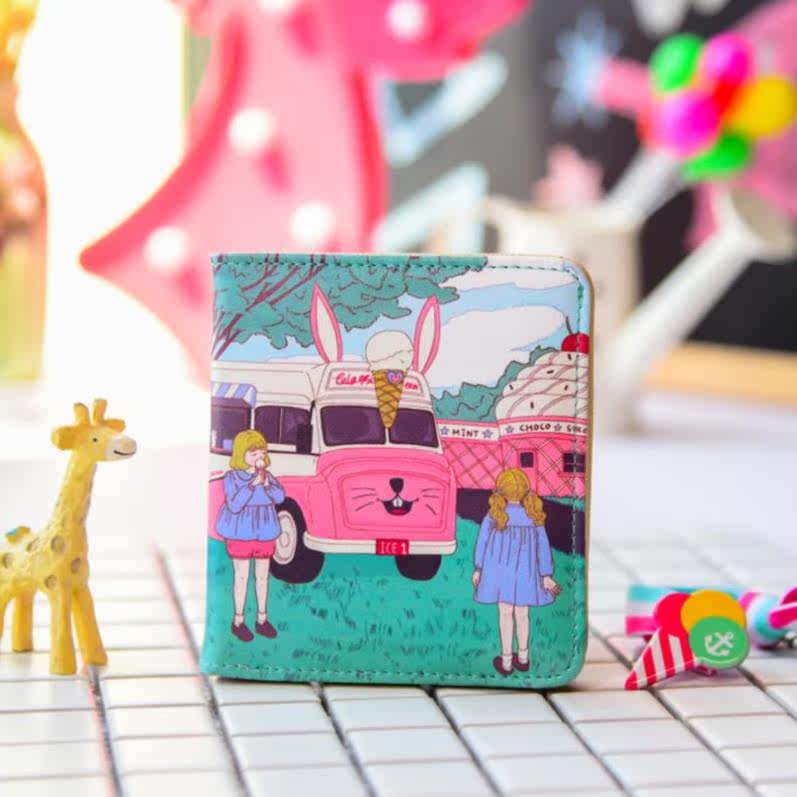 钱包女小巧精致卡位可爱创意学生便携式高中生礼物女性卡通初中生在类目 箱包皮具/热销女包/男包, 钱包中 - 来自Buy2taobao.com提供专业的淘宝代购服务