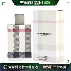 博柏利巴宝莉伦敦女士浓香水edp瓶身，花纹细腻馥郁100ml美国直邮