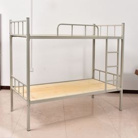 高档品工地双层床钢制加厚全钢铁床实木床高低床上下铺宿舍学生床