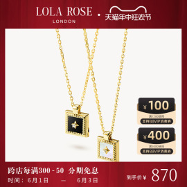 Lola Rose罗拉玫瑰画框项链女锁骨小众复古时尚轻奢生日礼物