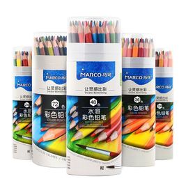 马可48色油性彩铅手绘72色水溶性彩色铅笔，纸盒桶装w4300-4320