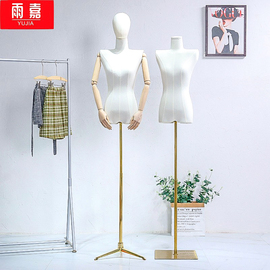 韩版服装店模特道具女装，半身橱窗小胸直角肩平肩人偶模特展示架