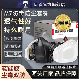 迈盾毒霸m7防毒面具喷漆面罩，防甲醛专用防尘电焊kn95化工农药打磨