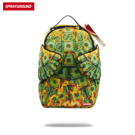 SprayGround 个性翅膀双肩包男通勤学生书包女大容量包包潮牌