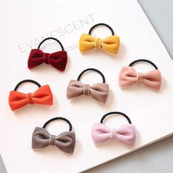 baby hair band baby headband rubber band girl's plaid cloth
