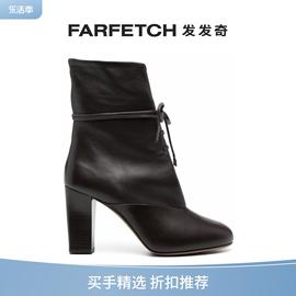 Lemaire女士皮质系带高跟短靴FARFETCH发发奇