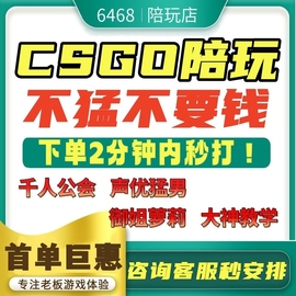 不猛不要钱丨csgo陪玩陪打陪练教学5e完美b5官匹上分女陪玩店