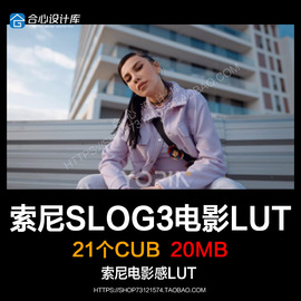 21款索尼FX3 A7M4 A7S3灰片Slog3商业电影感视频调色正确肤色LUT