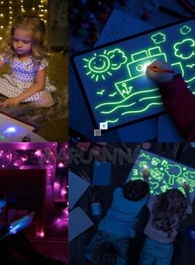 A3 A4 A5 Magic Luminous Drawing Board Draw With Light-Fun