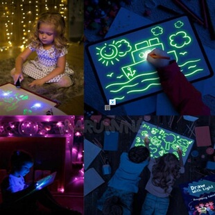 Board Fun Light With Draw Drawing Luminous Magic